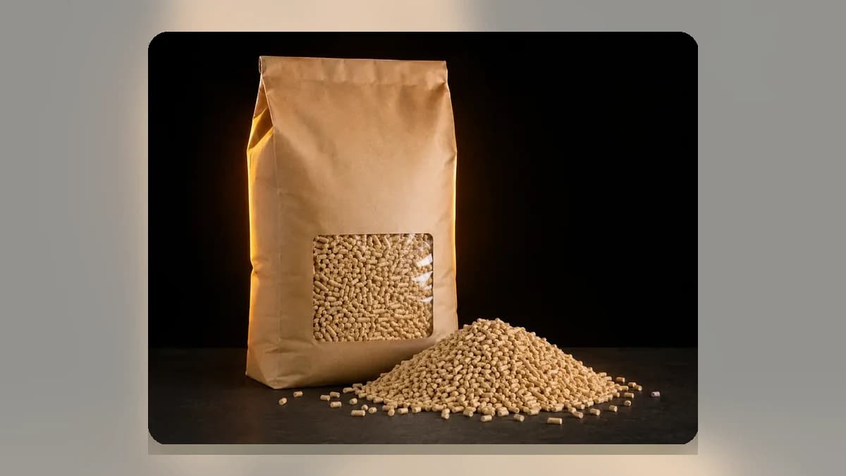 Light premium pine pellets